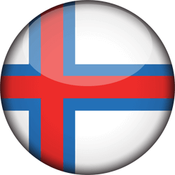 Flag of the Faroe Islands - 3D Round