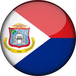 Flag of Saint Martin - 3D Round