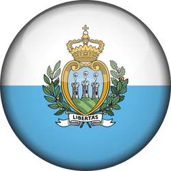 Flag of San Marino - 3D Round