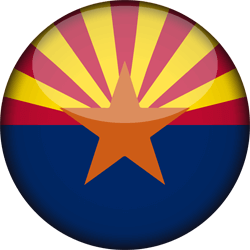Flag of Arizona - 3D Round