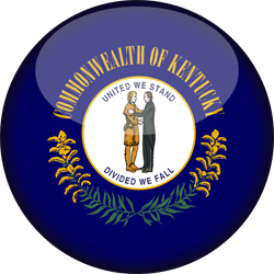 Flag of Kentucky - 3D Round
