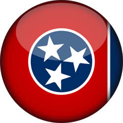 Flag of Tennessee - 3D Round