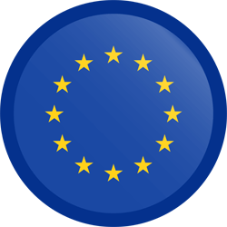 Flag of Europe - Button Round