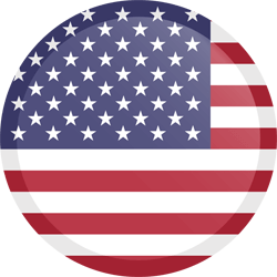 Flag of the United States - Flag of the USA - Flag of America - Button Round