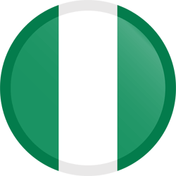 Flag of Nigeria - Button Round
