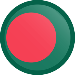 Flag of Bangladesh - Button Round