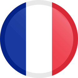 Flag of France - Button Round