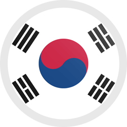 Flag of South Korea - Button Round