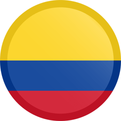 Flag of Colombia - Button Round