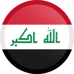 Flag of Iraq - Button Round