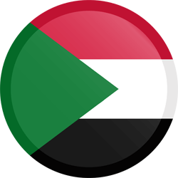 Flag of Sudan - Button Round
