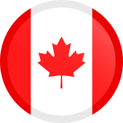 Flag of Canada - Button Round