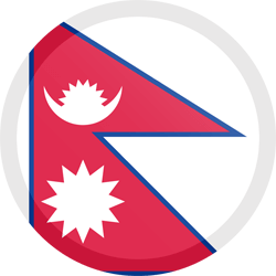 Flag of Nepal - Button Round