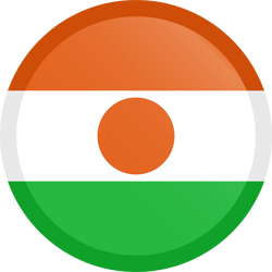 Flag of Niger - Button Round