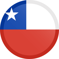 Flag of Chile - Button Round
