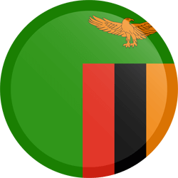 Flag of Zambia - Button Round