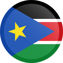 Flag of South Sudan - Button Round
