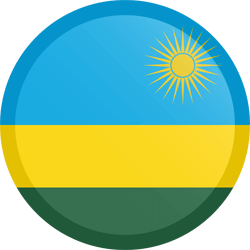 Flag of Rwanda - Button Round