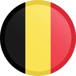 Flag of Belgium - Button Round