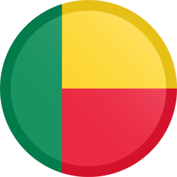Flag of Benin - Button Round
