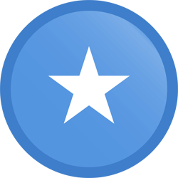 Flag of Somalia - Button Round