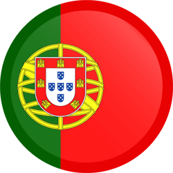 Flag of Portugal - Button Round