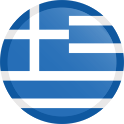 Flag of Greece - Button Round