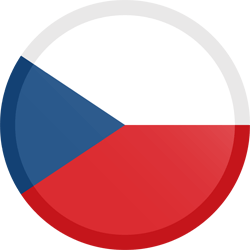 Flag of the Czech Republic - Button Round