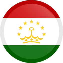 Flag of Tajikistan - Button Round