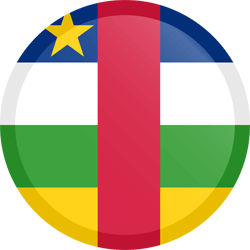 Flag of Central-African Republic, the - Button Round