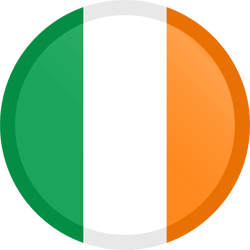 Flag of Ireland - Button Round