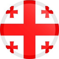 Flag of Georgia - Button Round