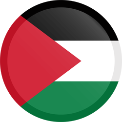 Flag of Palestine - Button Round
