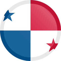 Flag of Panama - Button Round