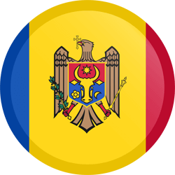 Flag of Moldova - Button Round