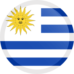 Flag of Uruguay - Button Round