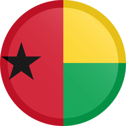 Flag of Guinea-Bissau - Button Round
