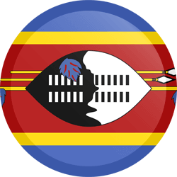 Flag of Swaziland - Button Round