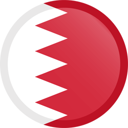 Flag of Bahrain - Button Round