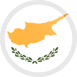 Flag of Cyprus - Button Round