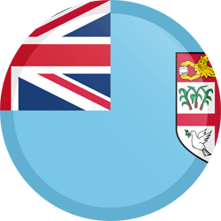 Flag of Fiji - Button Round