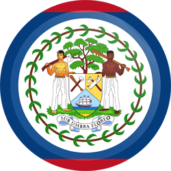 Flag of Belize - Button Round