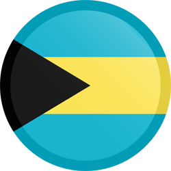Flag of the Bahamas - Button Round
