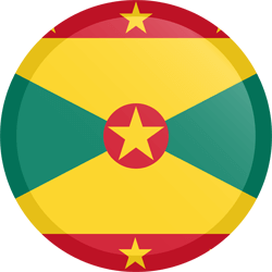 Flag of Grenada - Button Round
