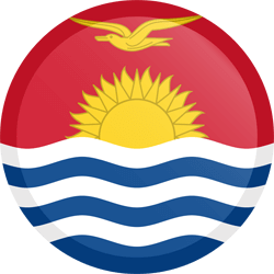 Flag of Kiribati - Button Round