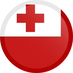 Flag of Tonga - Button Round