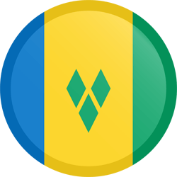 Flag of Saint Vincent and the Grenadines - Button Round
