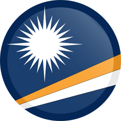 Flag of the Marshall Islands - Button Round