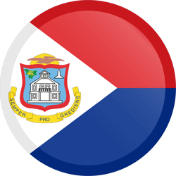 Flag of Saint Martin - Button Round