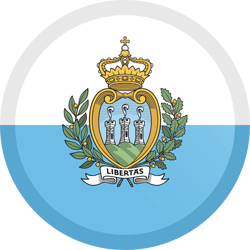 Flag of San Marino - Button Round